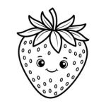 Desenhos para colorir Morango do amor